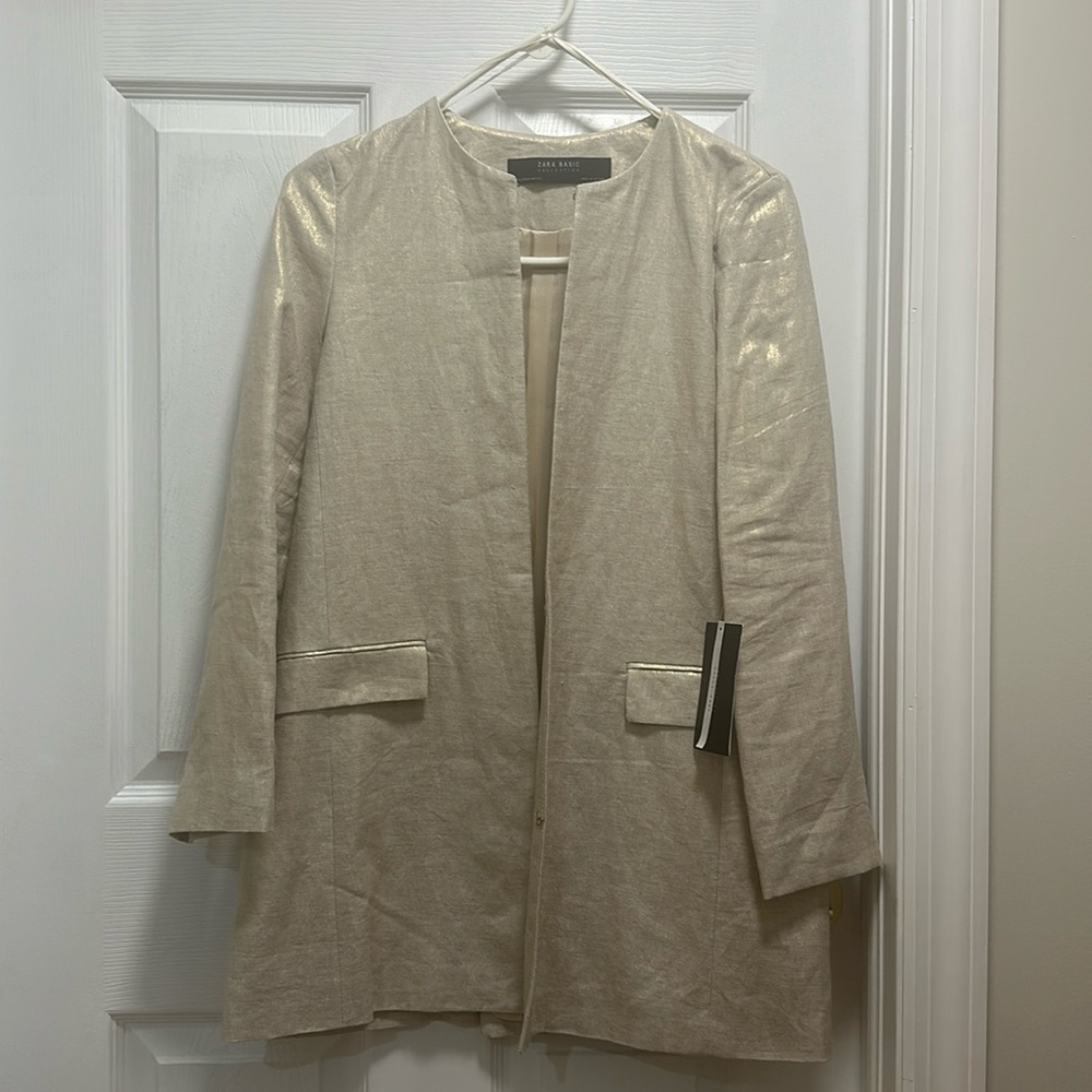 NWT ZARA Linen Blazer
